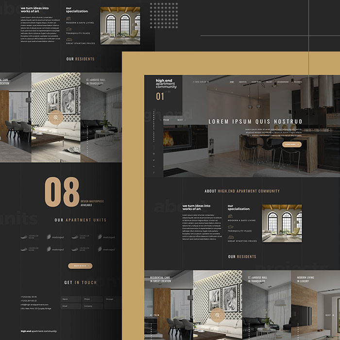 Interior website design
