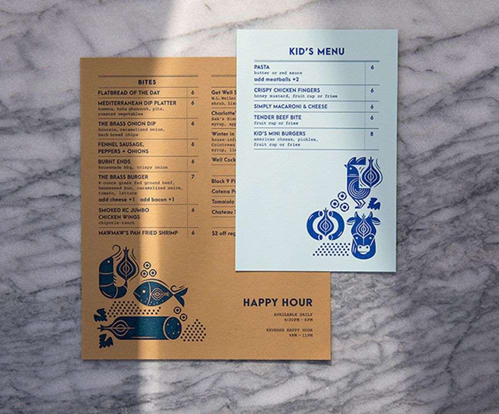 restaurant menu design